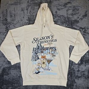 Tito's Christmas Hoodie Ugly Xmas Sweater Season's Drinkings Size Large NWOT